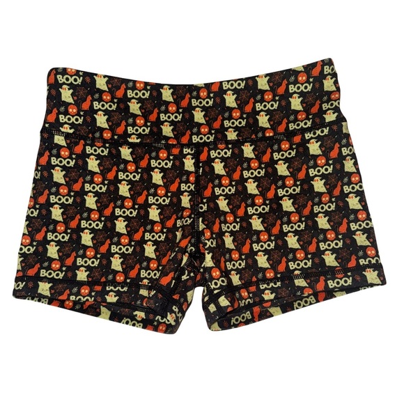IAB MFG Halloween Ghosts & Cats No Ride Booty Shorts 3” Inseam Sz 6 Orig $50 - Picture 1 of 7